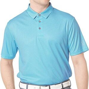 PGA TOUR Men's Mini Gingham Print SS Golf Polo Shirt